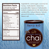 Elephant Vanilla Chai Tea Latte Mix, 14 Oz, Black Tea, Organic Spices, Dairy Free, Serve Hot or Cold, Just Add Water or Milk, 14 Servings