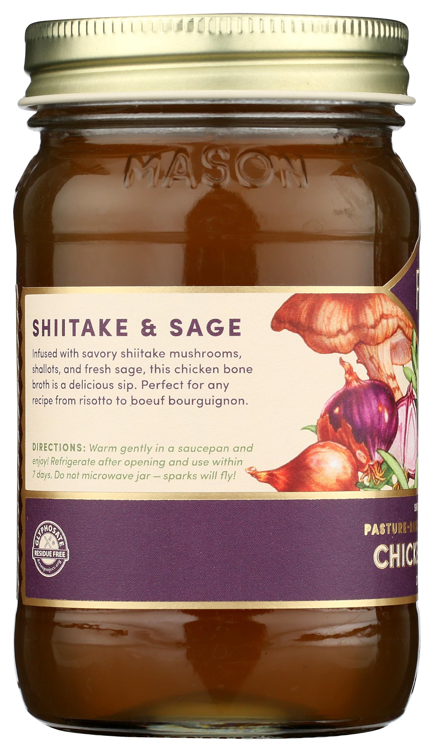 Fond, Shiitake & Sage Chicken Bone Broth, 14 Fl Oz
