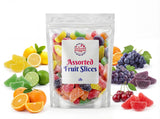 Assorted Fruit Slices - 1 lb of Fresh Delicious Sweet Sugar Sanded Lemon Cherry Strawberry Orange Lime Slices