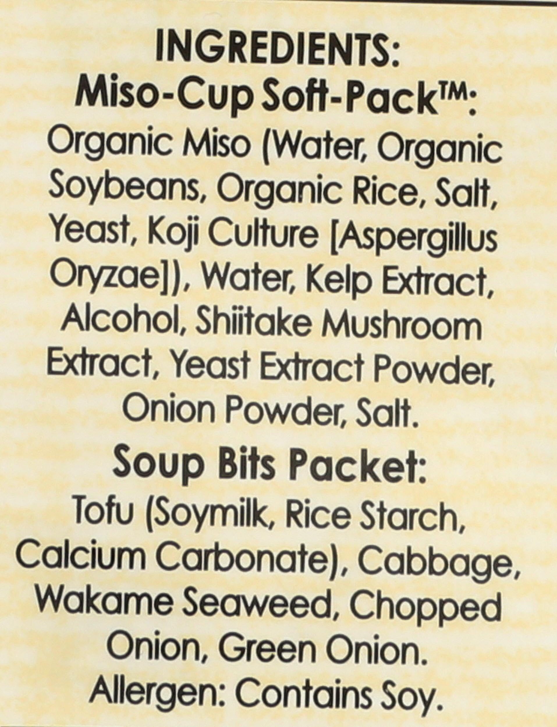 Edward & Sons Organic Japanese Restaurant Stle Miso Cup Instant Soup, 2.9 oz
