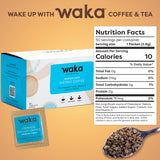 Waka Instant Coffee, Medium Roast - 100% Arabica Colombian Beans, Freeze Dried Granules, No Additives - Single Serve Packets for Quick Hot and Iced