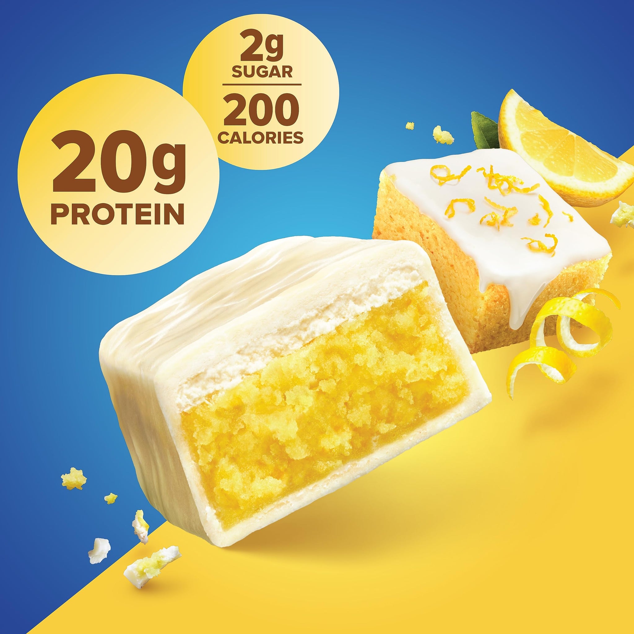 Pure Protein Bars Nutritious Snacks to Support Energy, Lemon Cake, 6 Count (Pack of 1)