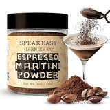 (ESPRESSO POWDER) SPEAKEASY GARNISH CO. ESPRESSO MARTINI POWDER - 4OZ JAR - PREMIUM COFFEE GARNISH FOR COCKTAILS, DESSERTS, BAKING & COFFEE DRINKS |