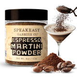(ESPRESSO POWDER) SPEAKEASY GARNISH CO. ESPRESSO MARTINI POWDER - 4OZ JAR - PREMIUM COFFEE GARNISH FOR COCKTAILS, DESSERTS, BAKING & COFFEE DRINKS |