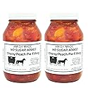 Amish Pie Filling and Topping - (Two - 32 Oz Jars) (Cherry Peach NSA)