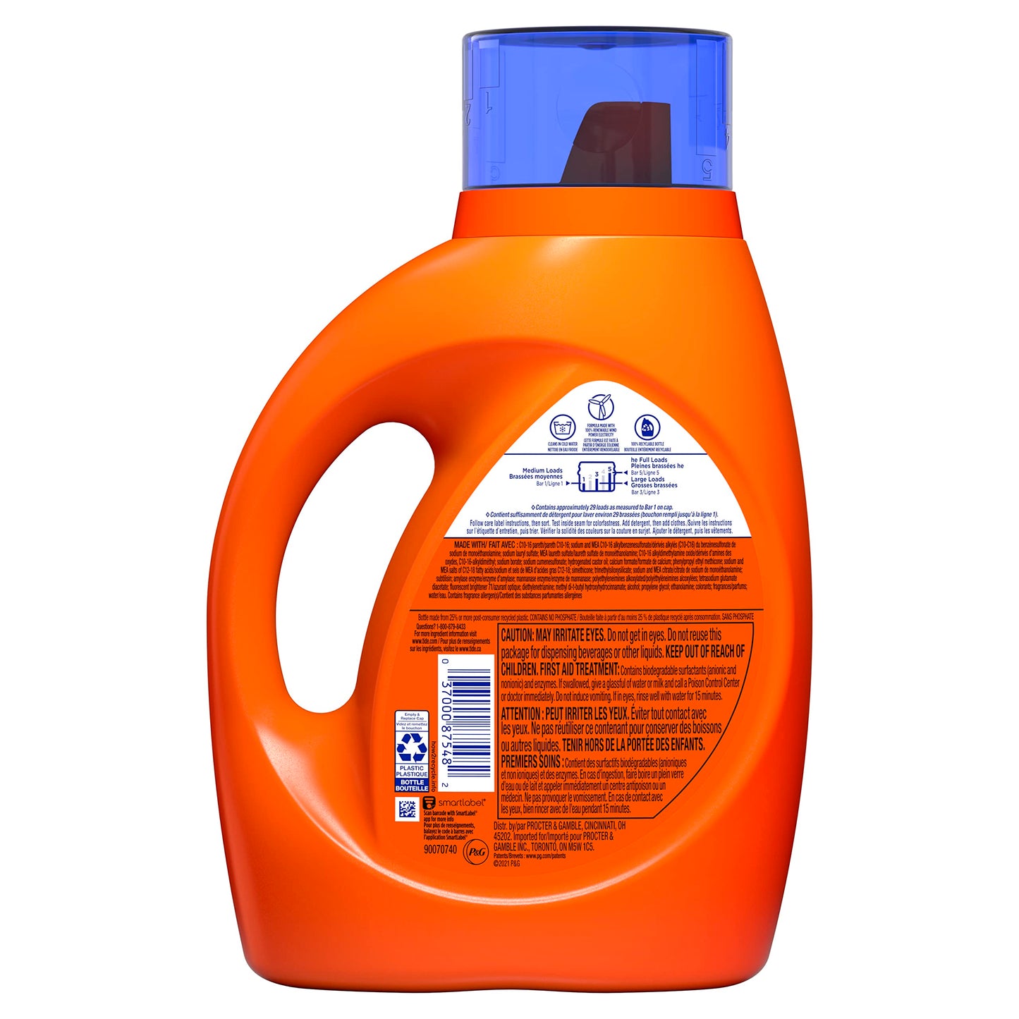 Tide Plus Bleach Alternative HE Turbo Clean Liquid Laundry Detergent, 46fl oz, 29 Loads