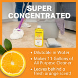 Citra Solv Concentrated Cleaner & Degreaser, Deodorizer, Paint & Adhesive Remover, for Home and Outdoor, Natural Orange Oil, Safe, Valencia Orange