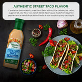Walden Farms Street Taco Sauce Taco Ranch - Calorie-Free, Gluten-Free, Low Carb, Keto-Friendly, Sugar-Free, Spicy Taco Ranch Flavor, (12 oz Bottle x