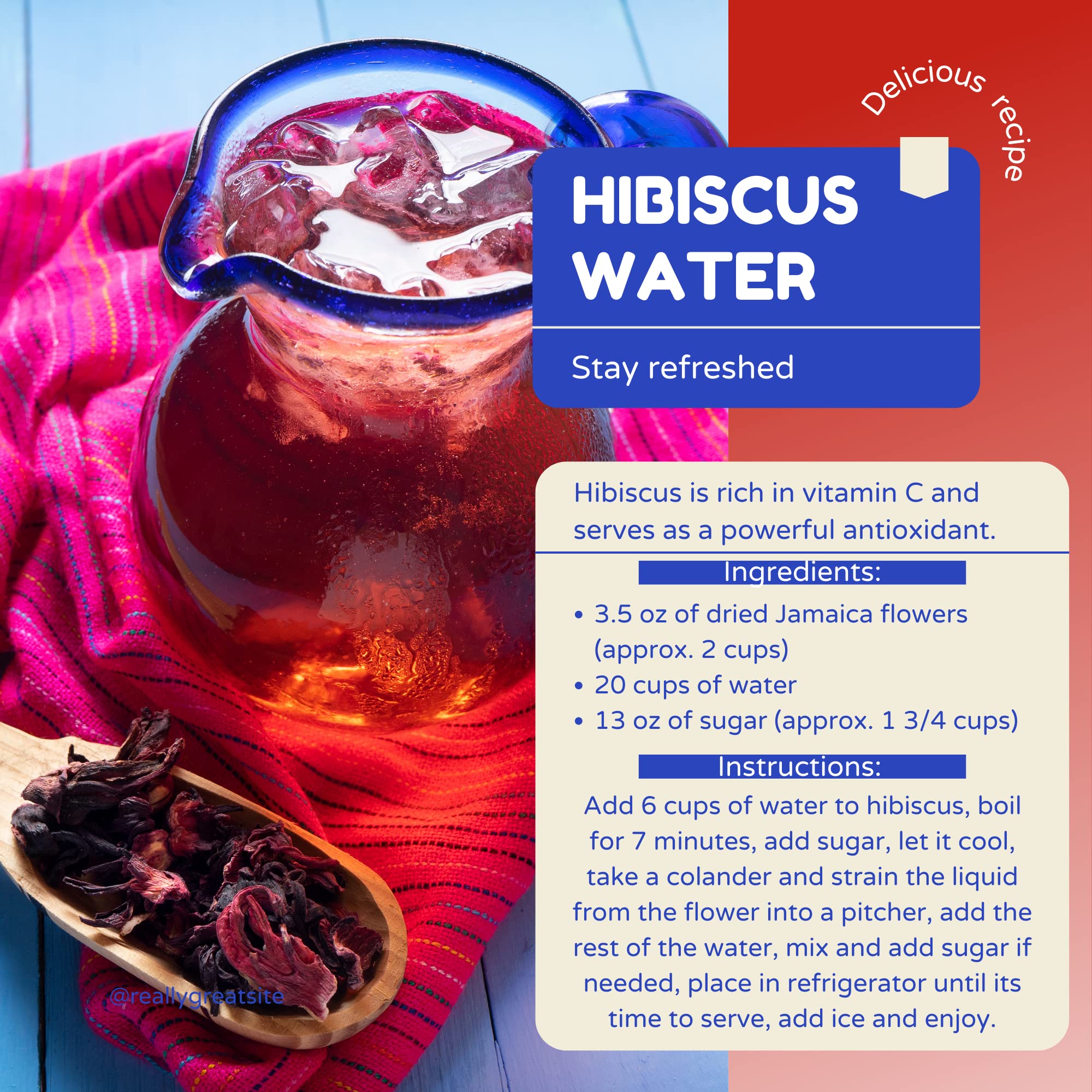 Don Ponchos - Hibiscus Flowers - Flor De Jamaica - 1lb - Product of Mexico
