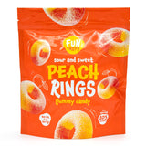 Peach Rings - 2 Pound Bag - Peach Gummies Candy - Sweet and Sour Candy for Office, Snacking, Dessert Decorating, and Goodie Bags - Classic Gummy Rings