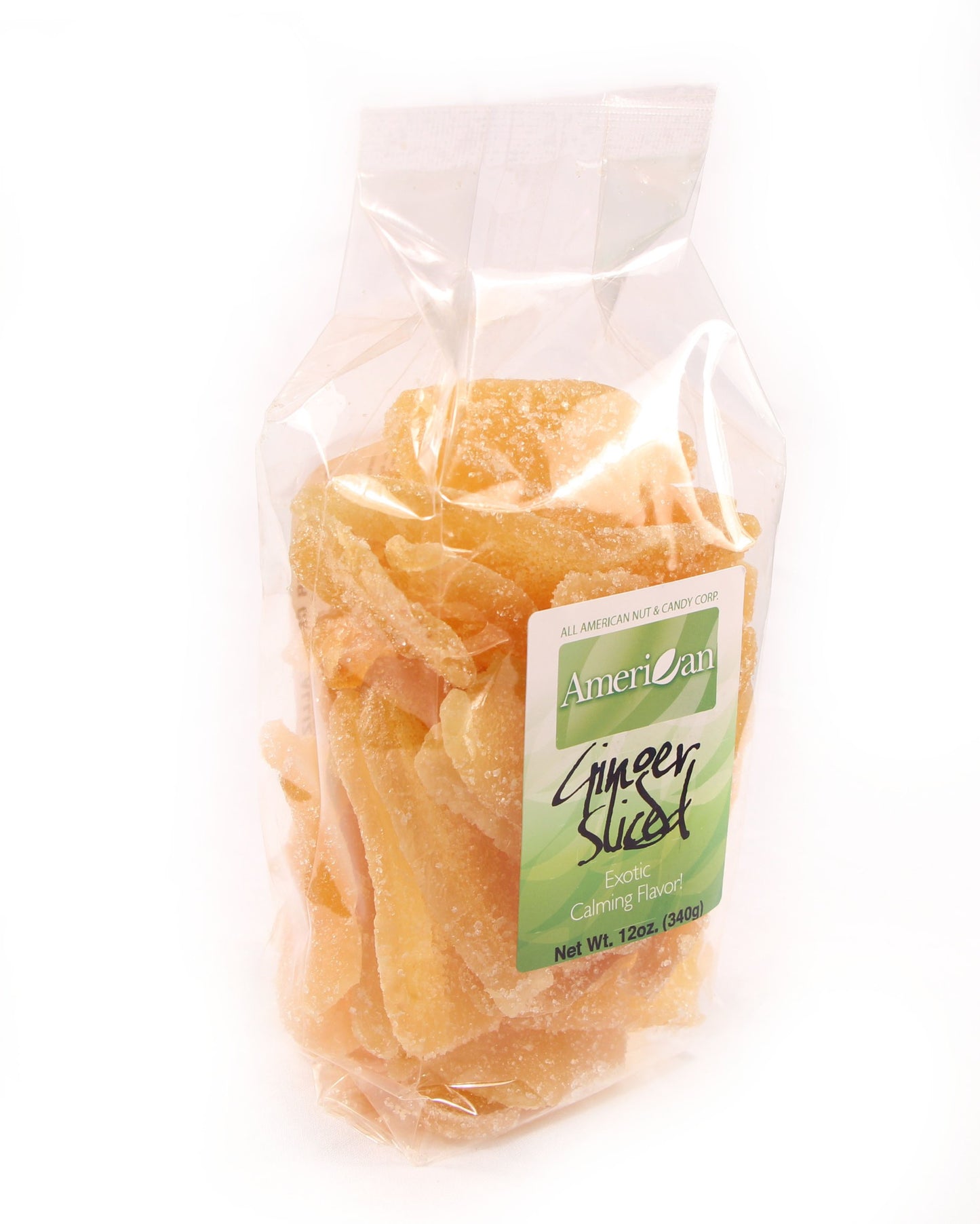 12oz Gourmet Style Bag of Exotic Thai Crystallized Ginger Slices [¾ lbs.]