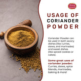 Coriander Powder 5 LB Bulk Jar - All Natural, Pure, Bulk Corriander Seeds Ground, No Preservatives & Freshly Packed by Spicy World