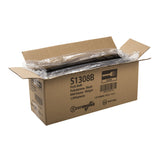 AmerCareRoyal Medium-Heavy Weight Unwrapped Disposable Polystyrene Plastic Forks for Restaurants and Catering, Black, Pack of 1000