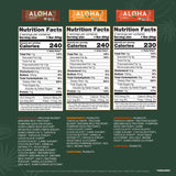 ALOHA Organic Plant Based Protein Bars - 3 Flavor Variety Pack - 12 Count, 1.98oz Bars - Vegan Snacks, Low Sugar, Gluten-Free, Low Carb, Paleo