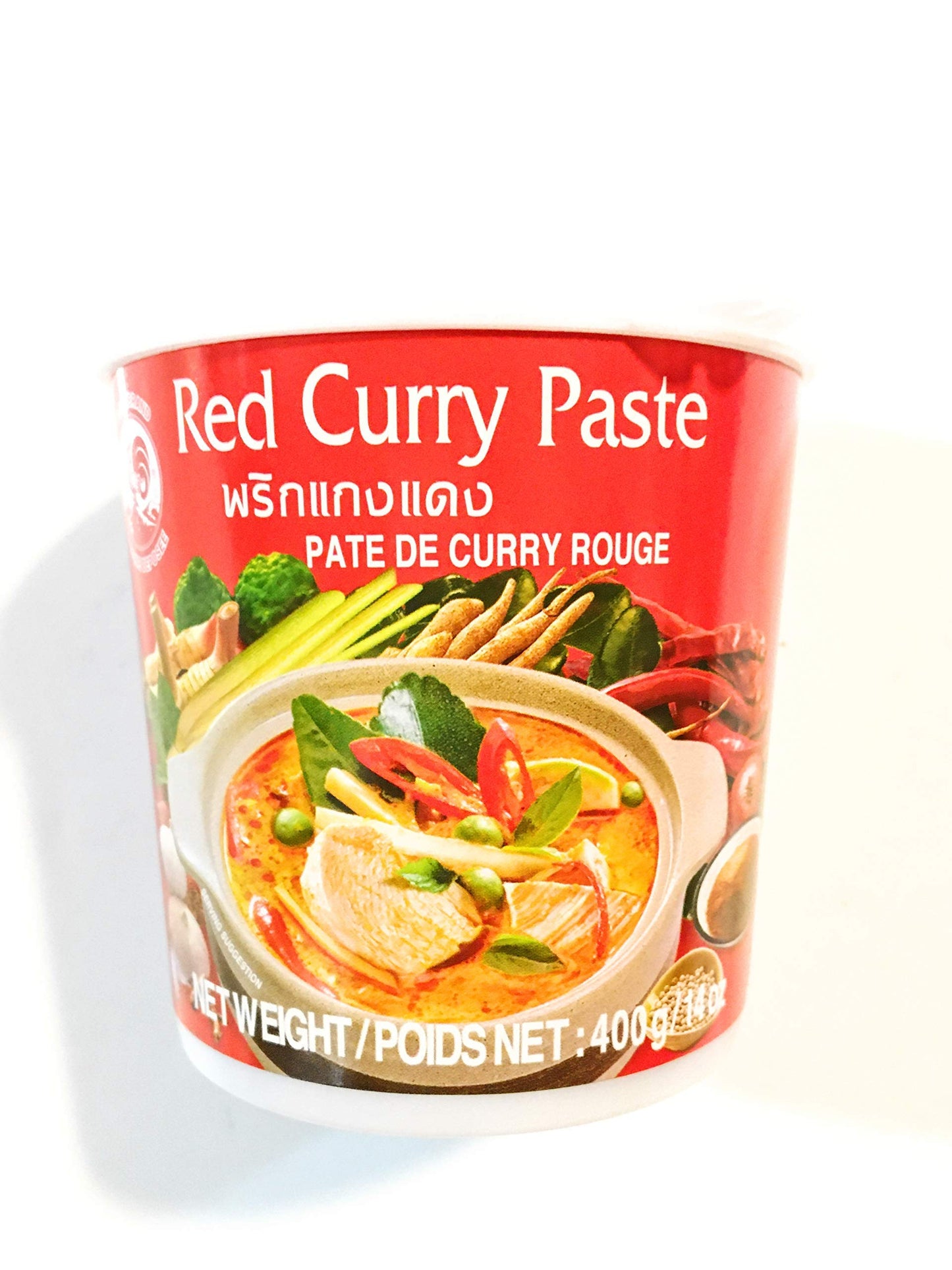 Cock Brand Red Curry Paste 14 Oz(2 Pack)