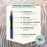 EVERSPROUT Twist-On Cobweb Duster (Soft Bristles) | Indoor & Outdoor use Brush Attachment | Fits Standard 3/4 inch Threaded Poles | Brush Only (Pole