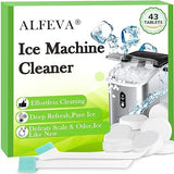 Ice Machine Cleaner and Descaler with 2 cleaning brushes,Ideal for Frigidaire, Opal, GE Profile, Kitchenaid units.Ice Maker Cleaner Removes Lime