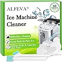Ice Machine Cleaner and Descaler with 2 cleaning brushes,Ideal for Frigidaire, Opal, GE Profile, Kitchenaid units.Ice Maker Cleaner Removes Lime