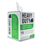 Fresh Towel Heavy Duty White Shop Towels 160 Sheets, 9x12 Inch Disposable Center Pull Shop Rags for Painters, Contractors, Automotive and Garage