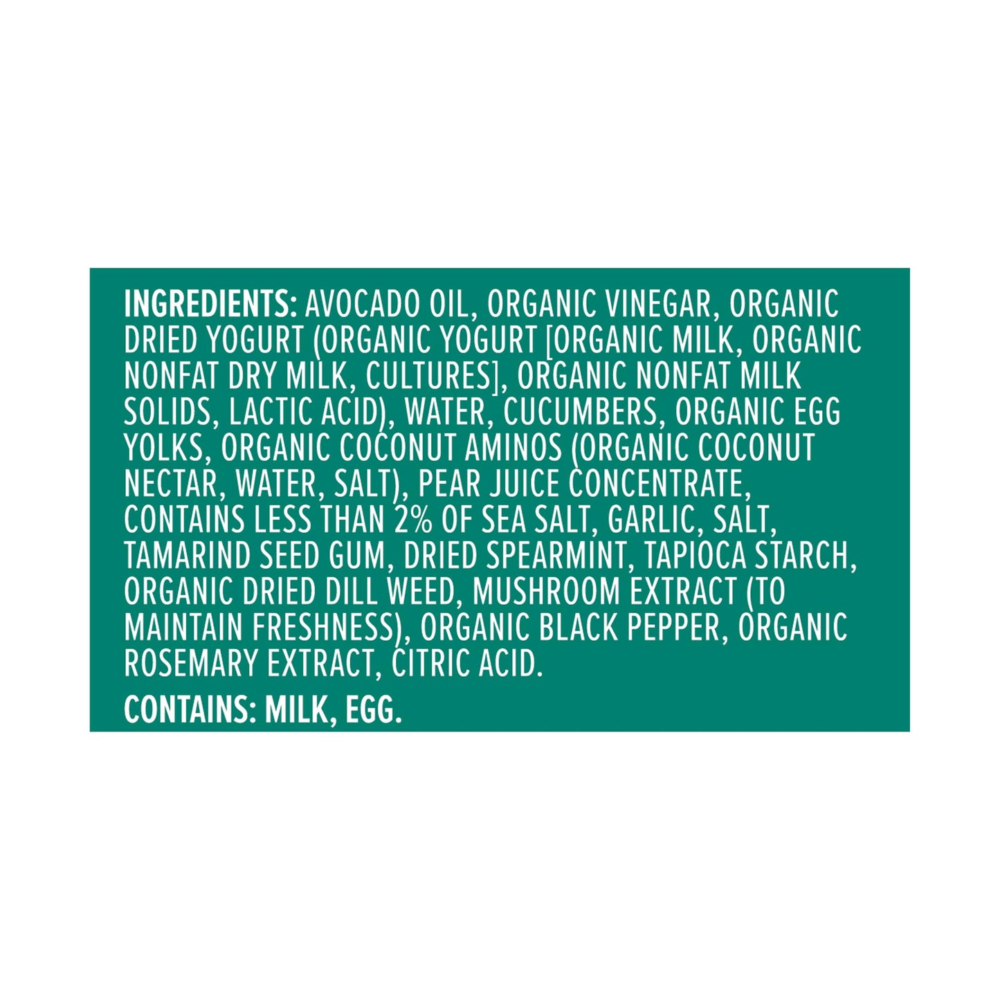 Primal Kitchen Tzatziki Dairy Dressing, 8 oz