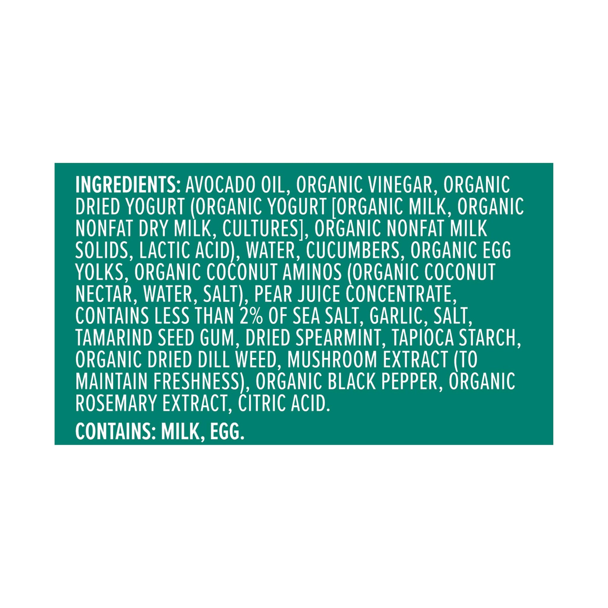 Primal Kitchen Tzatziki Dairy Dressing, 8 oz