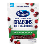 Ocean Spray® Craisins®, 50% Less Sugar Dried Cranberries, Dried Fruit, 10 Oz Pouch