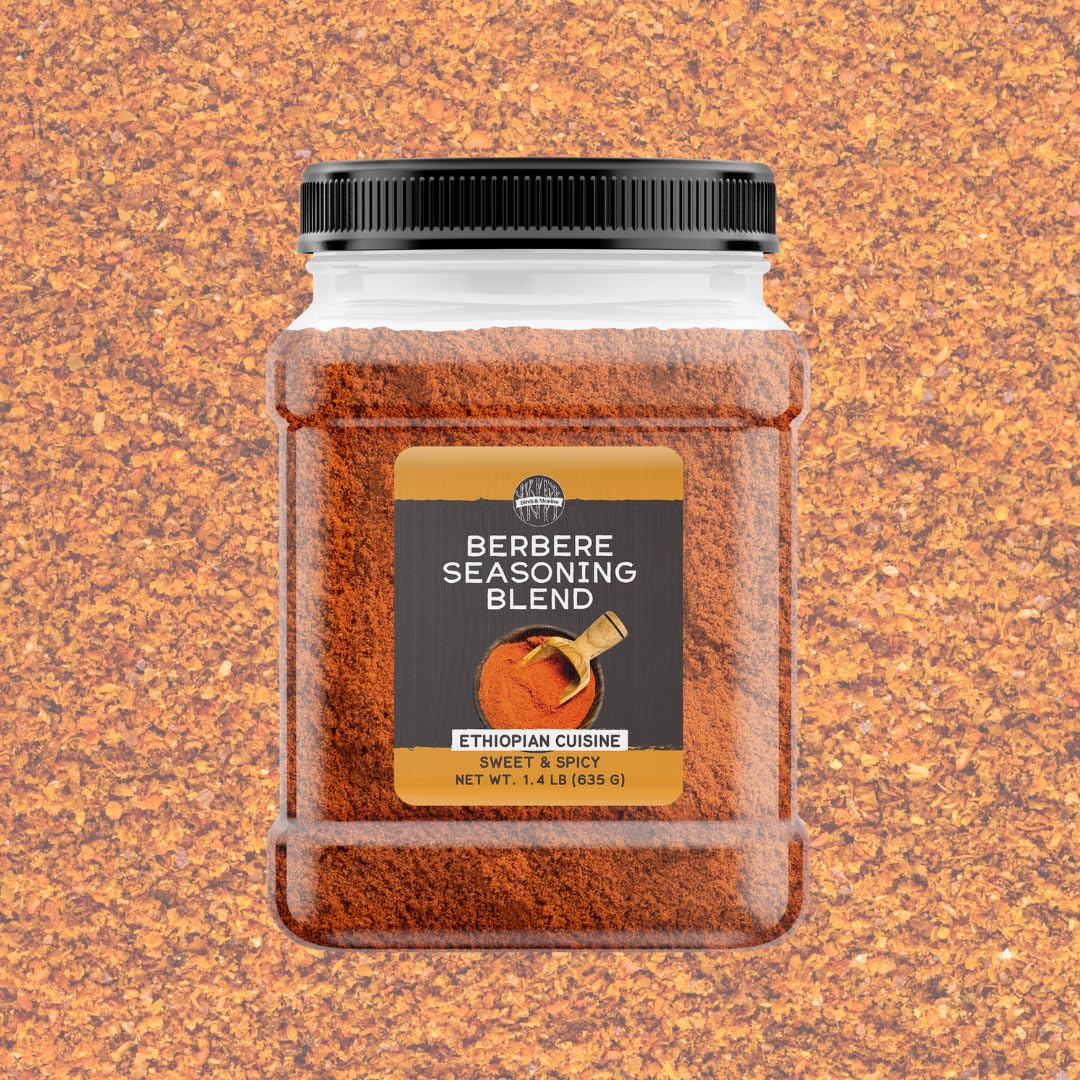 Birch & Meadow Berbere Seasoning, 1.4 lb, Ethiopian Cuisine, Sweet & Spicy Seasoning Blend