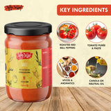 Jiffy Jollof Sauce, Authentic Nigerian Tomato Pepper Blend for One-Pot Meals, Pasta, Roasted Bell Pepper Stew, Hot Cooking Sauce, 16oz Food Jar (Mild)