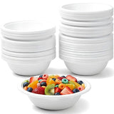 Premium Heavyweight White Plastic Soup Bowls - 15 oz (Pack Of 100) - Durable & Reusable Bowls For Parties, Events & Everyday Use