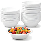 Premium Heavyweight White Plastic Soup Bowls - 15 oz (Pack Of 100) - Durable & Reusable Bowls For Parties, Events & Everyday Use