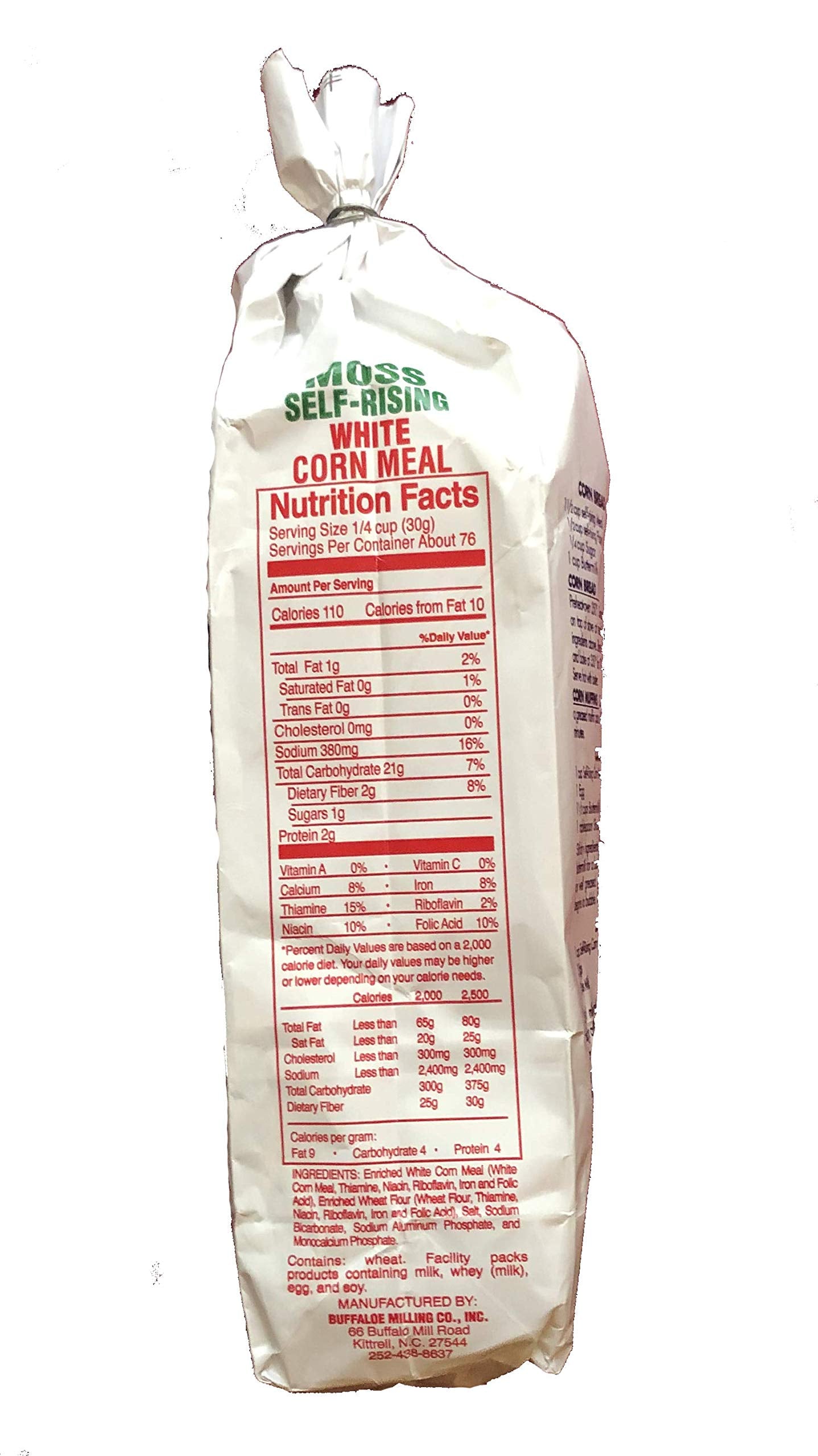 Moss Self-Rising White Corn Meal 5Lbs