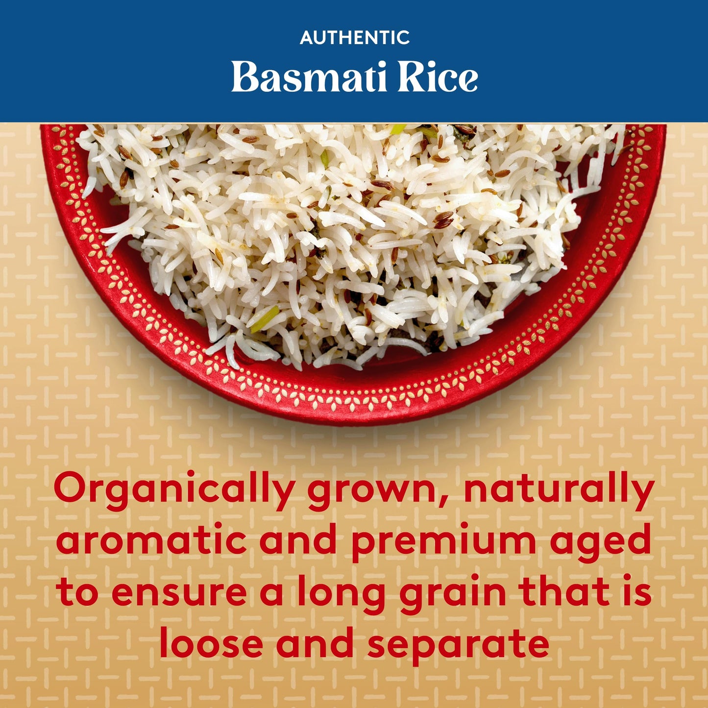 Royal Organic Basmati Rice - Long Grain White Rice - 2 lb Bag - Perfect for Biryanis, Pilafs & Curries - Cook on Stove Top