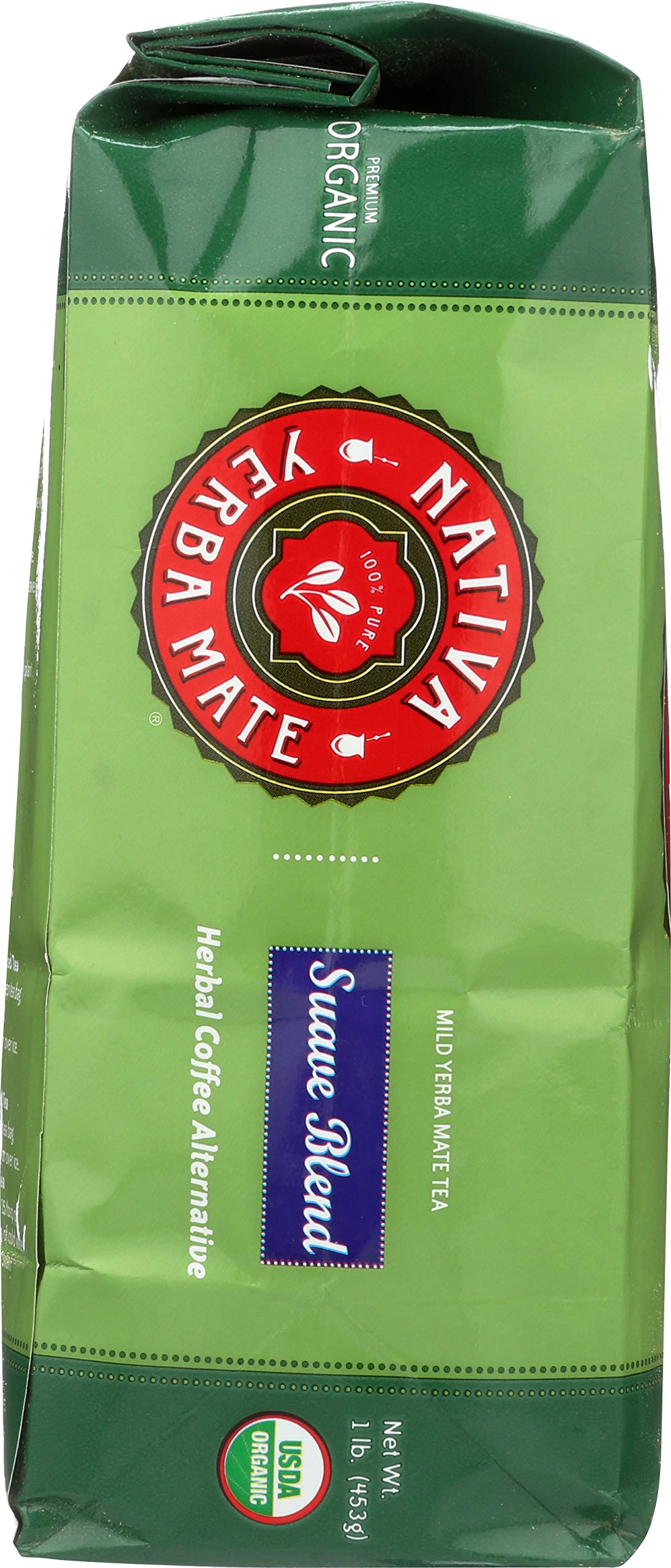 Nativa Yerba Mate Packs - Organic Yerba Mate Tea - 1 Pound Bag - Loose Leaf - Suave Blend (1 Pack)
