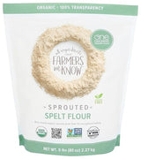 One Degree Organics Sprouted Spelt Flour, Glyphosate-Free, USDA Organic, Whole Grain Baking Flour, High Fiber, Non-GMO, Vegan, Kosher, 80 ounce (Pack