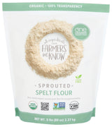 One Degree Organics Sprouted Spelt Flour, Glyphosate-Free, USDA Organic, Whole Grain Baking Flour, High Fiber, Non-GMO, Vegan, Kosher, 80 ounce (Pack
