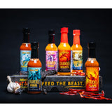 Mythical Meats Hot Sauce 6 Pack Gift Box - Small Batch Made with Natural Ingredients - Gluten Free, Non-GMO - (6) 5 OZ. Bottles