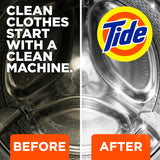 Washing Machine Cleaner by Tide, Washer Machine Cleaner with Oxi for Front and Top Loader Washer Machines, Deep Cleaning Residue & Odor Eliminator, 10