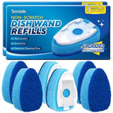 Dishwand Refills Sponge Heads for Scotch-Brite Dish Wand, 6Pack Non Scratch Heavy Duty Scrub Brush Sponges, Soap Dispensing Scrubbers, Cleaning Head