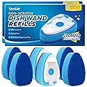 Dishwand Refills Sponge Heads for Scotch-Brite Dish Wand, 6Pack Non Scratch Heavy Duty Scrub Brush Sponges, Soap Dispensing Scrubbers, Cleaning Head