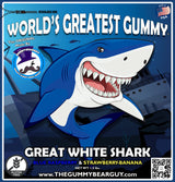 The Gummy Bear Guy (TM) | World's Largest Gummy (TM) | Shark - Blue Raspberry, Pineapple, Banana, Strawberry