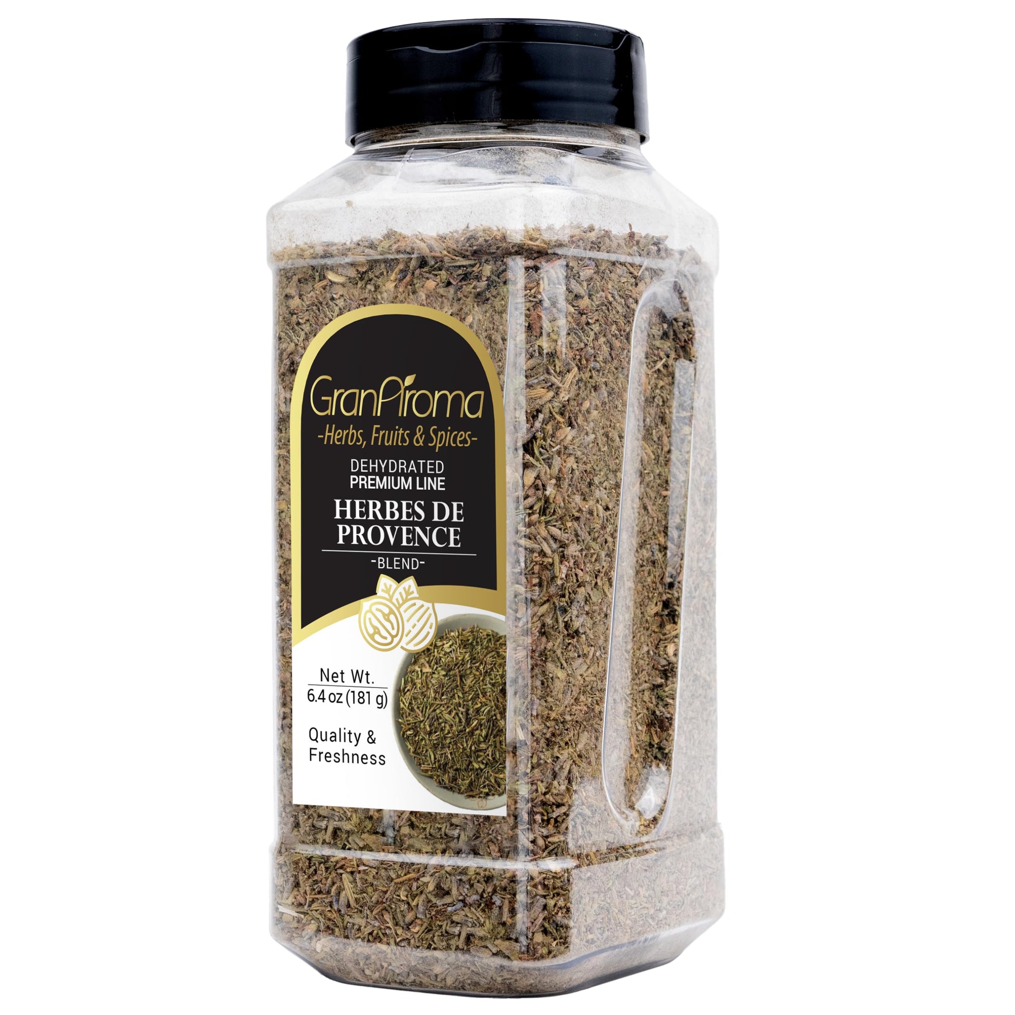 GranAroma Herbes De Provence, Aromatic Herb Blend, Seasoning for Roasted Chicken, Grilled Vegetables, and Savory Soups (6.4 Ounce)