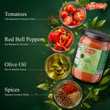 Jiffy Jollof Vegan Sauce, Authentic Nigerian Tomato Pepper Blend for One-Pot Meals, Spicy Pasta, Roasted Bell Pepper Stew, Hot Cooking Sauce, 16oz