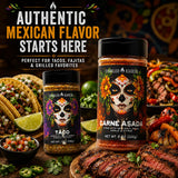 Spanglsh Asdero Taco & Carne Asada Seasoning Variety Pack, Mexican-Inspired Spice Blends for Tacos, Steak, Chicken, Fajitas & Grilling, 2 Bottles, 15