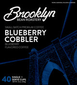 Brooklyn Beans Blueberry Cobbler Coffee Pods, Flavored Gourmet Pack, 40 Count - Compatible with Keurig 2.0 K Cup Brewers - Premium Quality, Rich