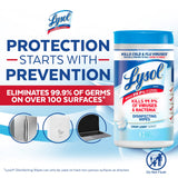 Lysol Disinfectant Wipes, Dorm Room Essentials, Multi-Surface Antibacterial Cleaning Wipes, For Disinfecting and Cleaning, Crisp Linen, 80 Count
