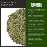 Solstice Loose Leaf Sencha Green Tea, 1 LB, Bulk 16-Ounces Japanese Style Green Sencha Tea - Approx 200+ Cups