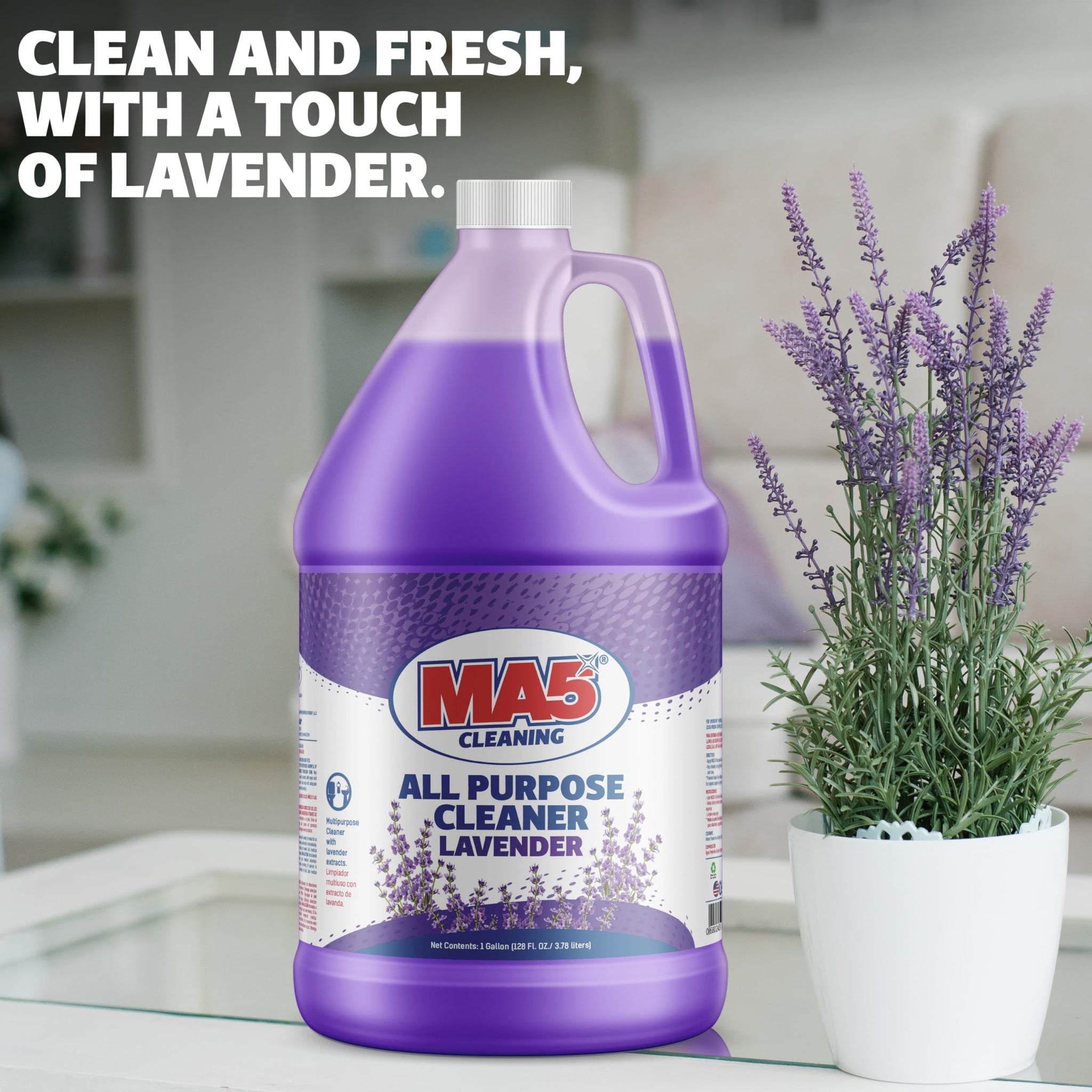 MA5x All Purpose Cleaner, Lavender, 1 Gallon | Multipurpose Cleaner with Lavender Extracts