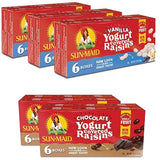 Sun-Maid • Yogurt Raisins Variety Pack (Pack Of 30), Vanilla (Pack Of 18), Chocolate (Pack Of 12), Dried Fruit, Non-GMO, Healthy Lunch Box Snack
