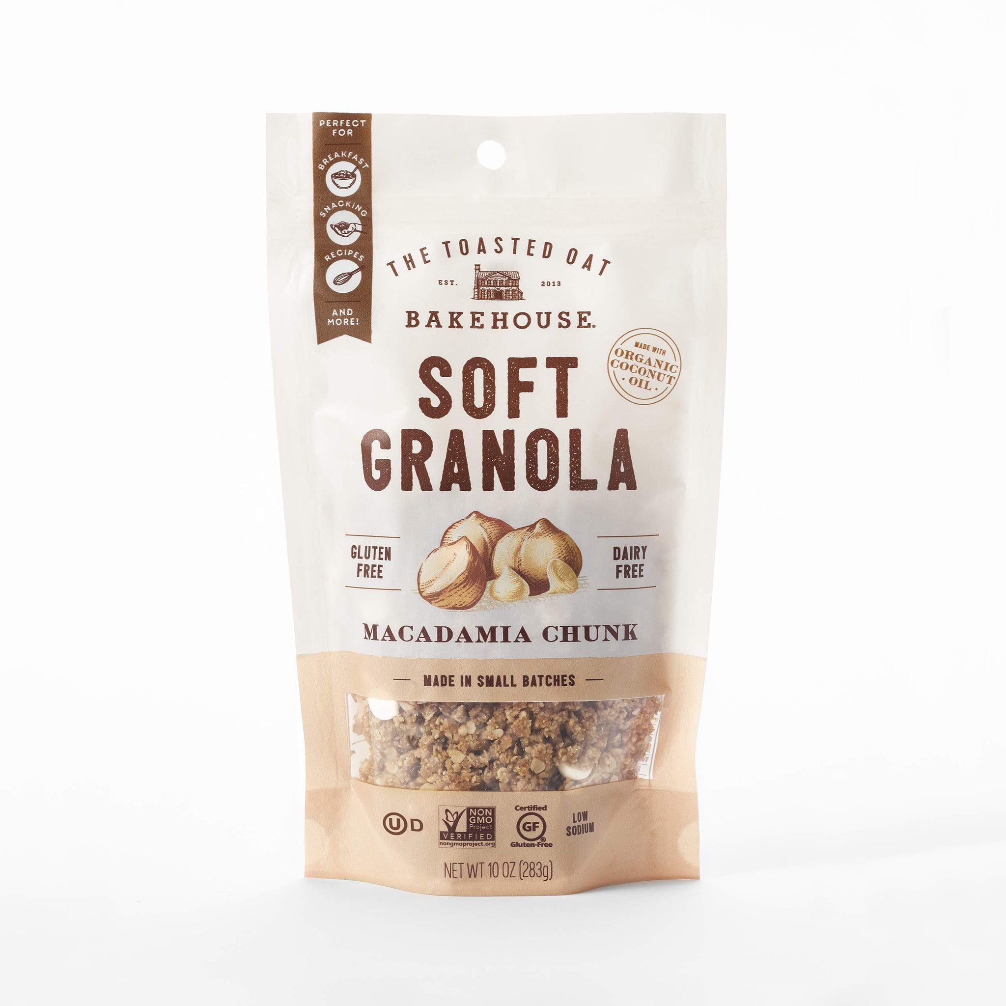 THE TOASTED OAT Macadamia Chunk Granola, 10 OZ