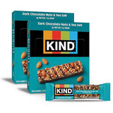 KIND Healthy Snacks Bars, Dark Chocolate Nuts & Sea Salt, Gluten Free, Low Sugar, High Fiber Snacks, 6g Protein, 24 Count